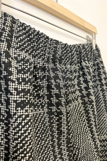 Pantalone a quadri bianco e nero in cotone Belly TAGLIA 2