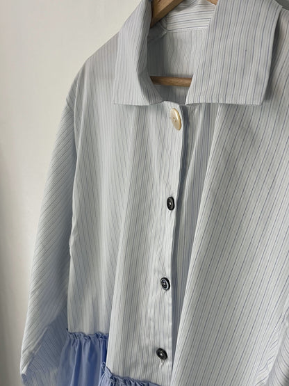 Camicia in cotone con balza TAGLIA 1